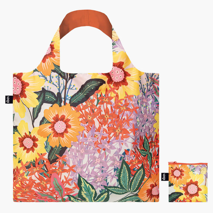 Loqi Tote Bag with Zip Pouch - Thai Floral