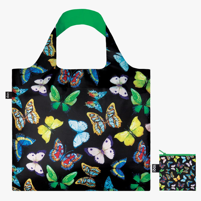 Loqi Tote Bag with Zip Pouch - Wild Butterflies