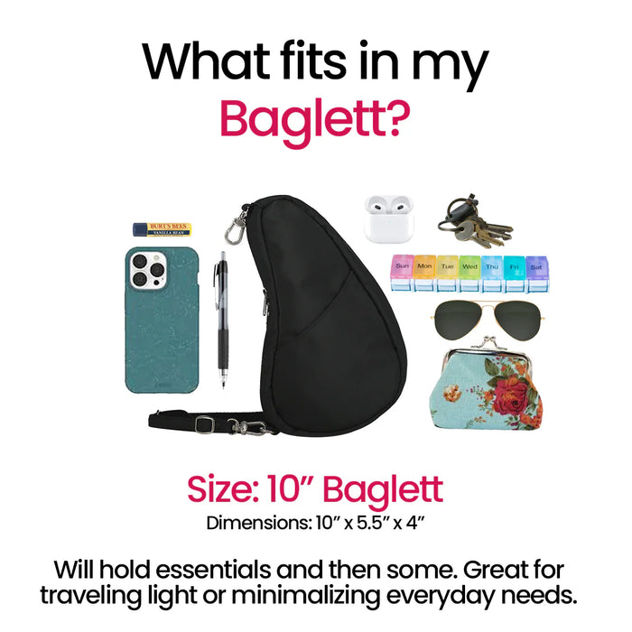 AmeriBag - 10" Distressed Nylon Baglett