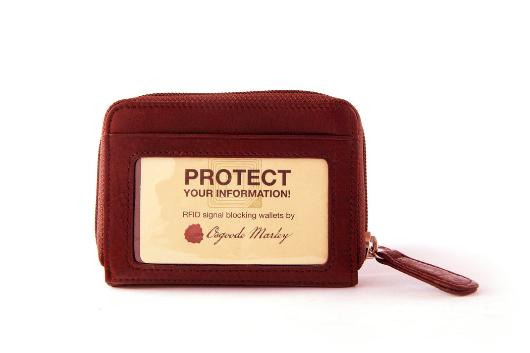 Osgoode Marley Leather Women's Accordion Card File