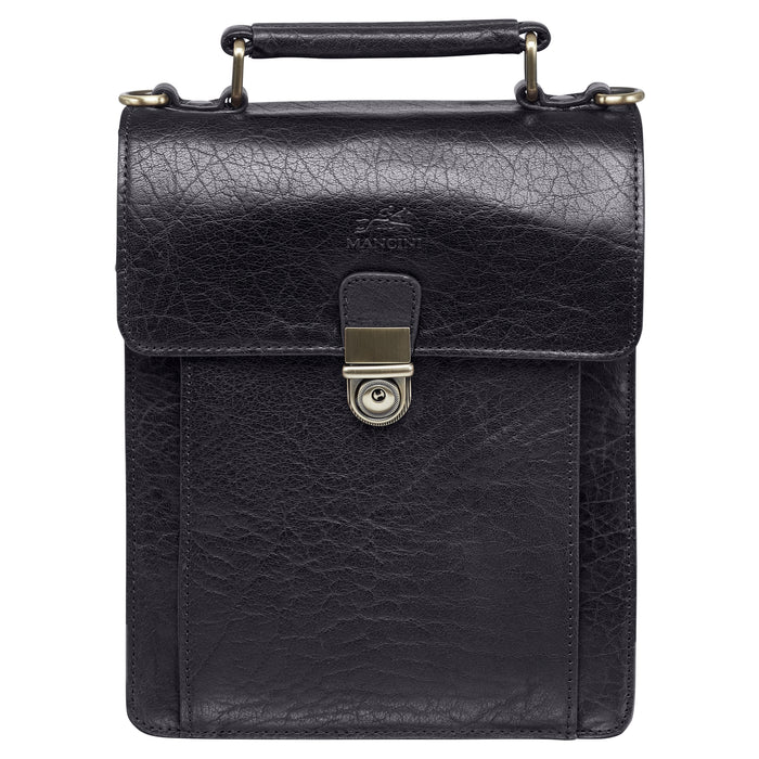 Mancini Leather Unisex Bag With Back Organizer