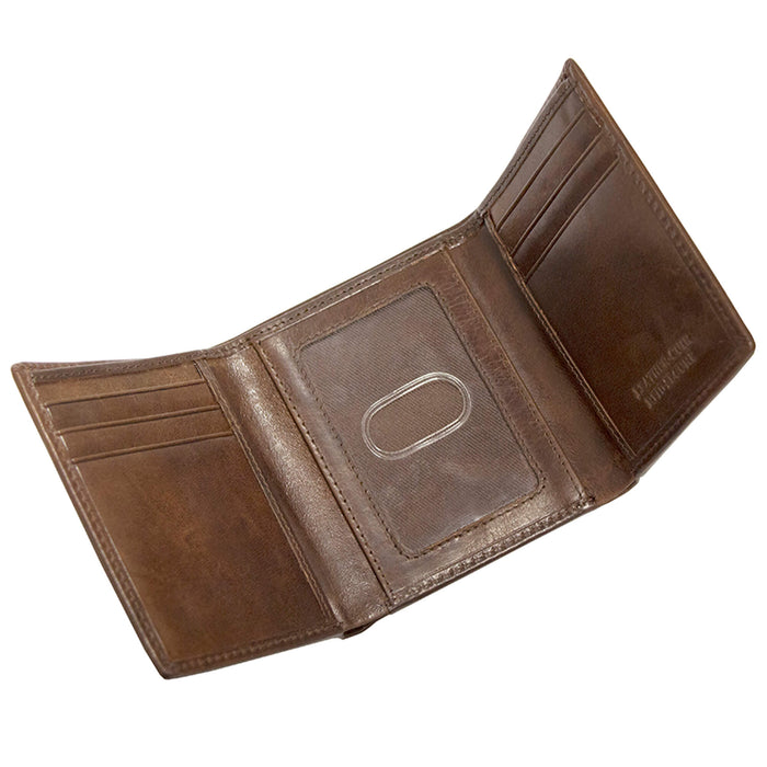 Mancini Leather Men’s RFID Secure Trifold Wallet