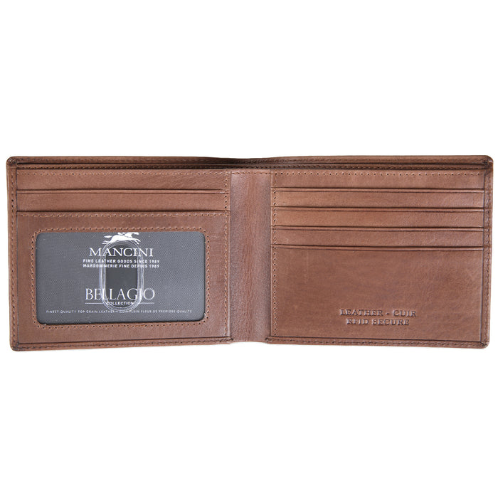 Mancini Leather Men's Wallet RFID Billfold