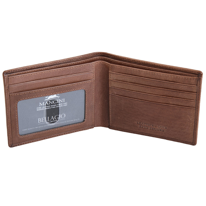Mancini Leather Men's Wallet RFID Billfold