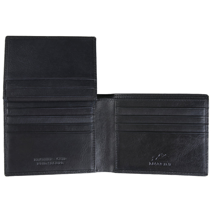 Mancini Leather Men's Wallet Left Wing RFID Billfold