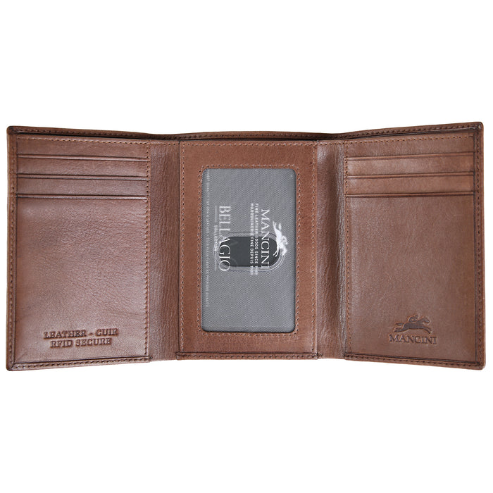 Mancini Leather Men's Trifold RFID Wallet