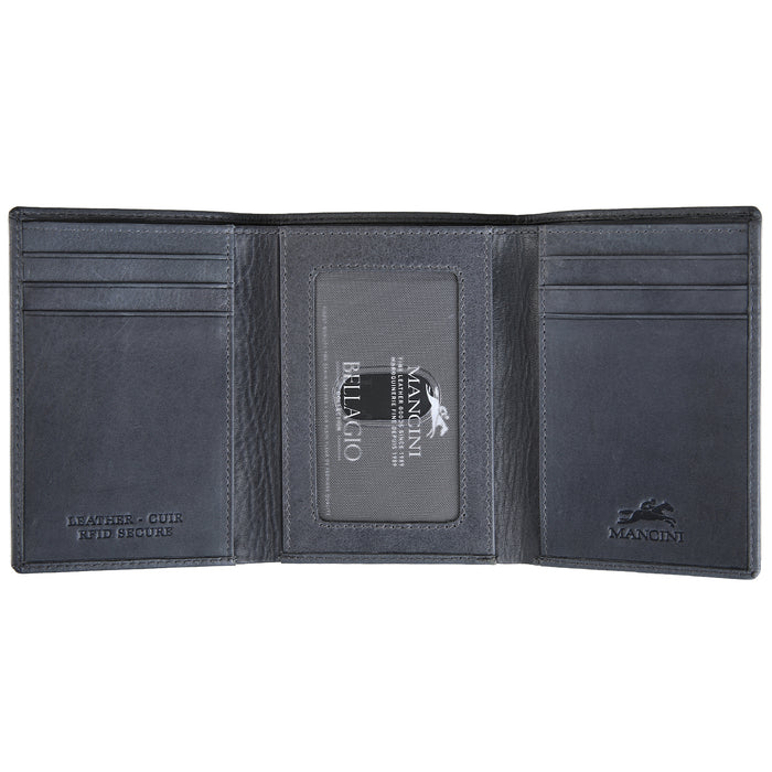 Mancini Leather Men's Trifold RFID Wallet