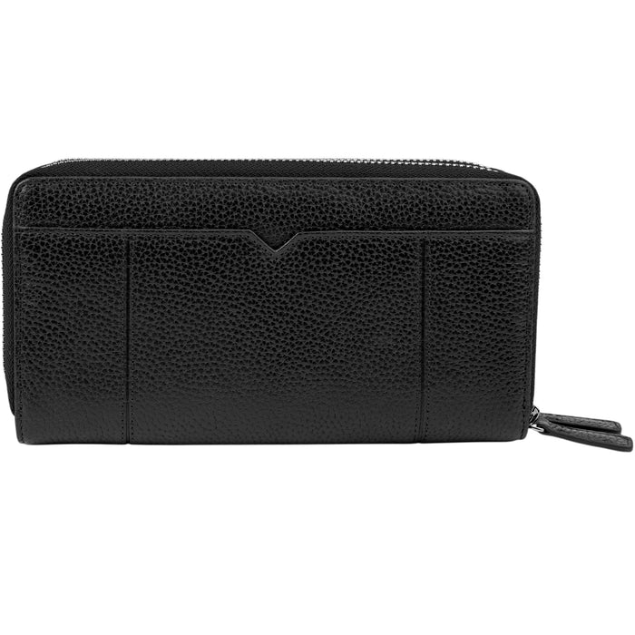 Mancini Leather Fifth Avenue RFID Secure Double Zipper Wallet