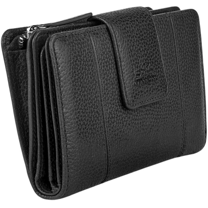 Mancini Leather Fifth Avenue RFID Secure Medium Clutch Wallet