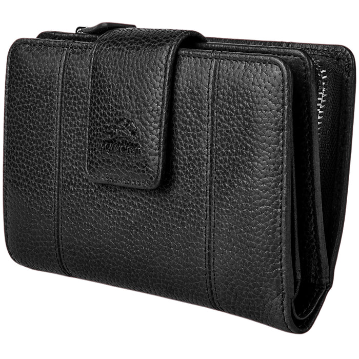 Mancini Leather Fifth Avenue RFID Secure Medium Clutch Wallet