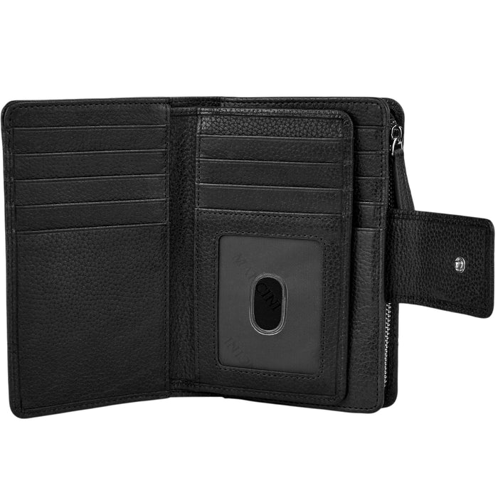 Mancini Leather Fifth Avenue RFID Secure Medium Clutch Wallet