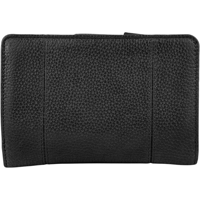 Mancini Leather Fifth Avenue RFID Secure Medium Clutch Wallet