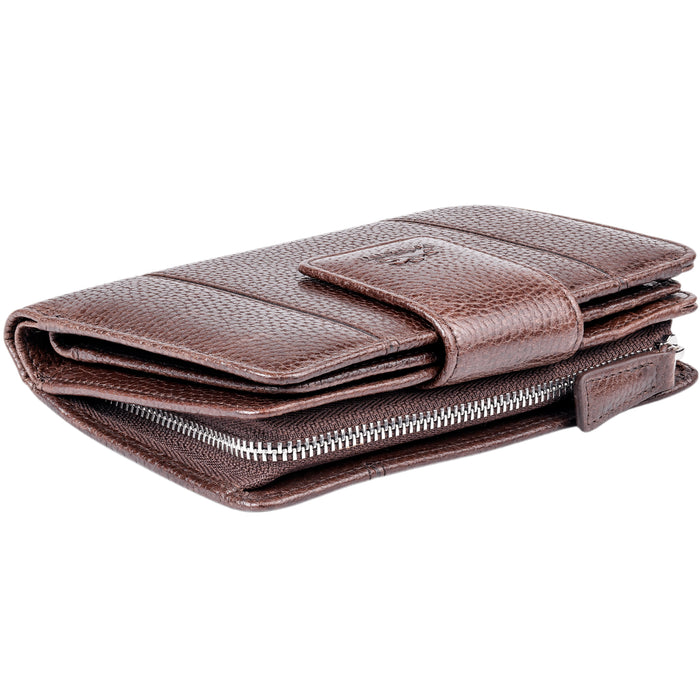 Mancini Leather Fifth Avenue RFID Secure Medium Clutch Wallet
