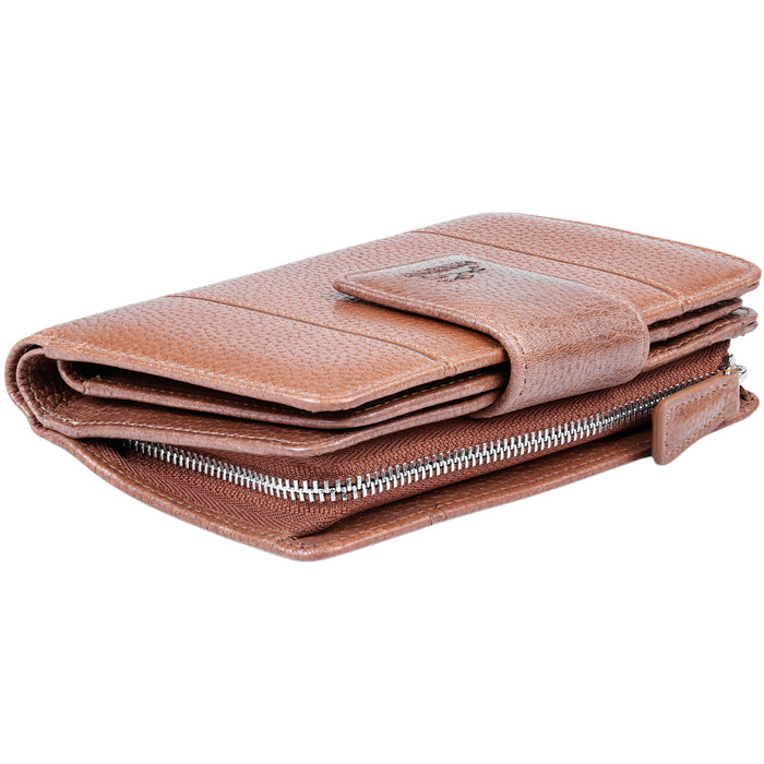 Mancini Leather Fifth Avenue RFID Secure Medium Clutch Wallet