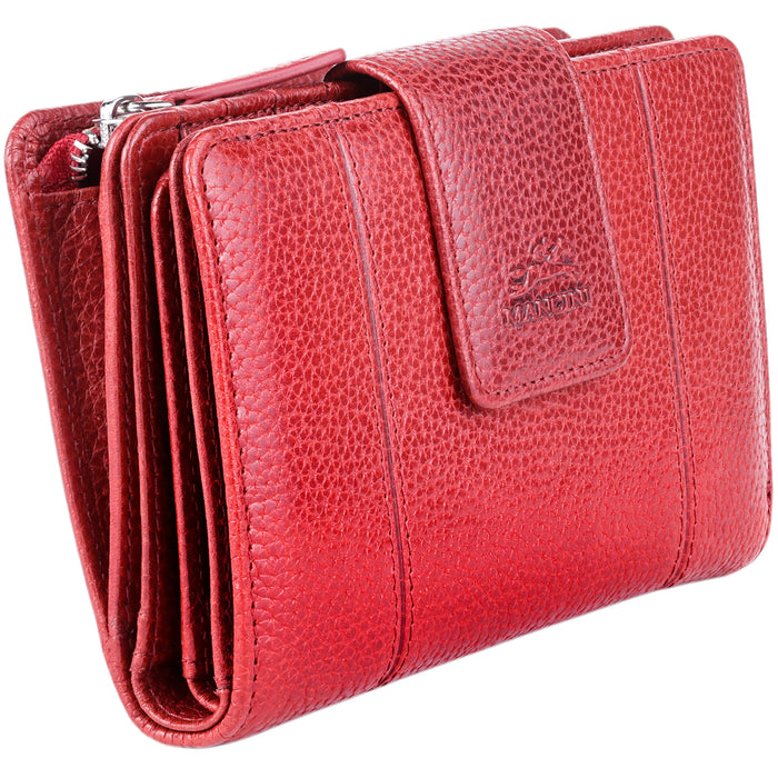 Mancini Leather Fifth Avenue RFID Secure Medium Clutch Wallet