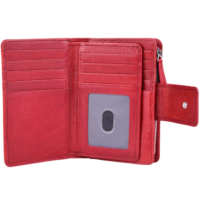Mancini Leather Fifth Avenue RFID Secure Medium Clutch Wallet