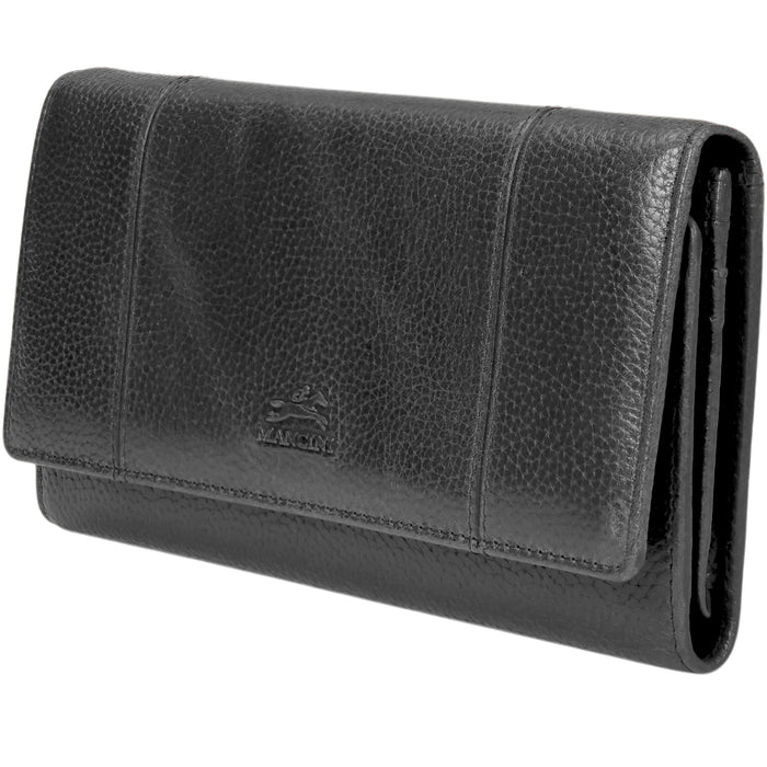 Mancini Leather Fifth Avenue RFID Secure Trifold Wallet