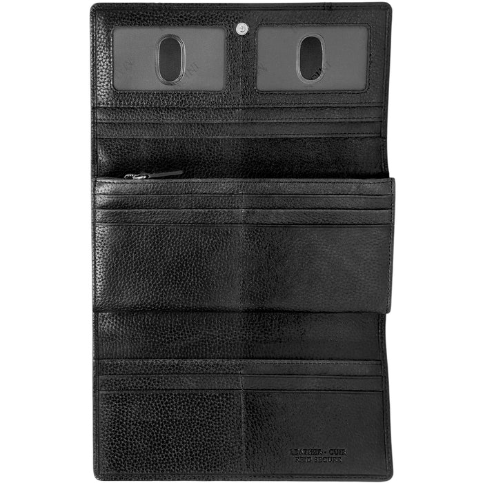 Mancini Leather Fifth Avenue RFID Secure Trifold Wallet