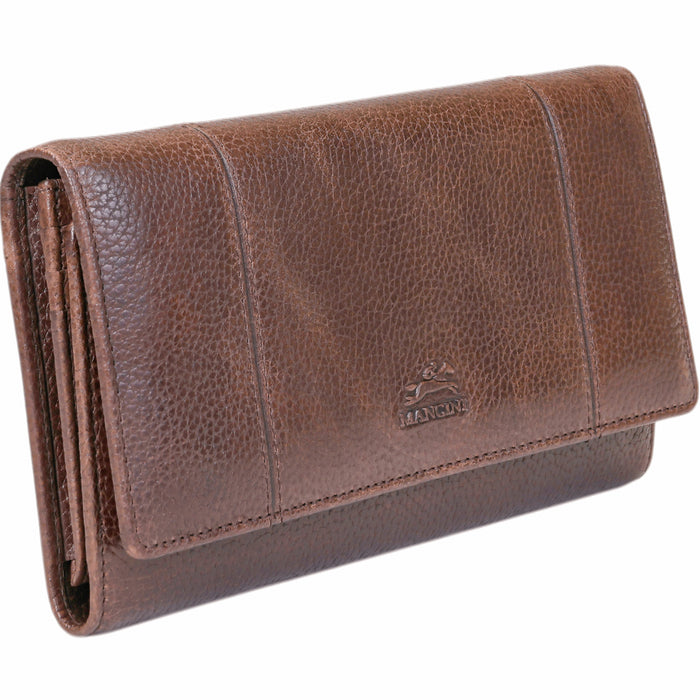 Mancini Leather Fifth Avenue RFID Secure Trifold Wallet