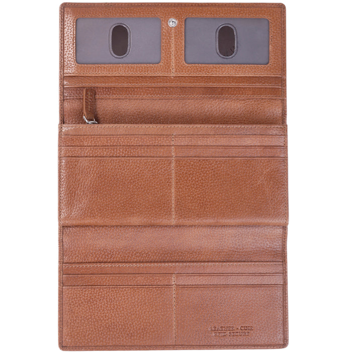 Mancini Leather Fifth Avenue RFID Secure Trifold Wallet