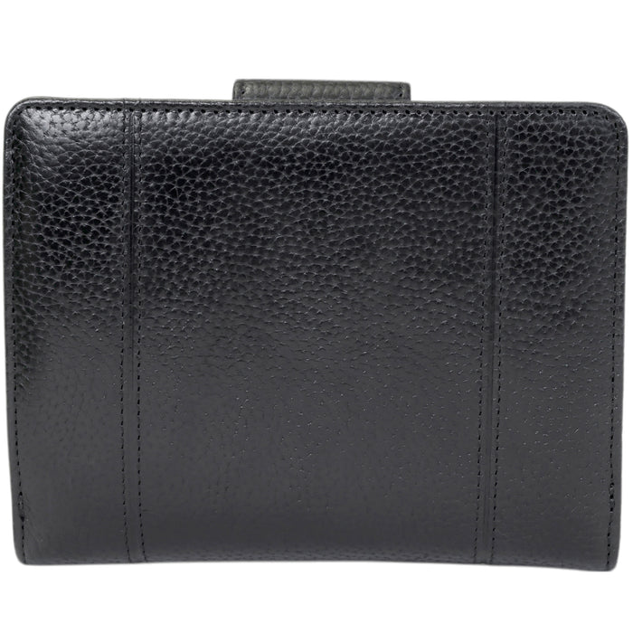 Mancini Leather Fifth Ave RFID Secure Medium Clutch Wallet