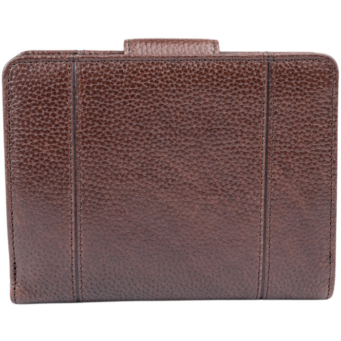 Mancini Leather Fifth Ave RFID Secure Medium Clutch Wallet