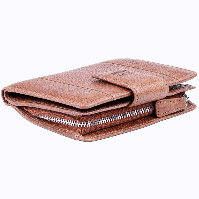 Mancini Leather Fifth Ave RFID Secure Medium Clutch Wallet