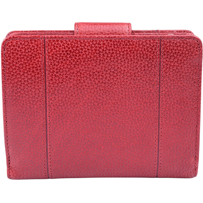 Mancini Leather Fifth Ave RFID Secure Medium Clutch Wallet
