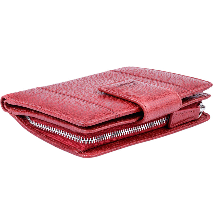Mancini Leather Fifth Ave RFID Secure Medium Clutch Wallet