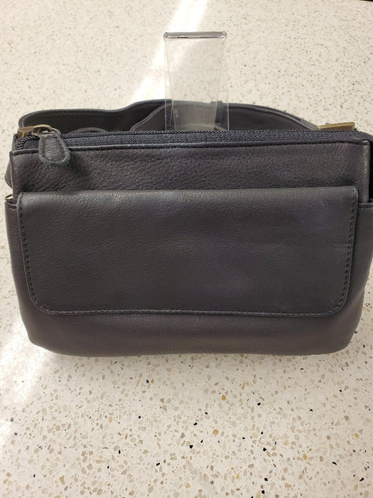Derek Alexander Leather MUSTANG- Top Zip Cross Body Bag