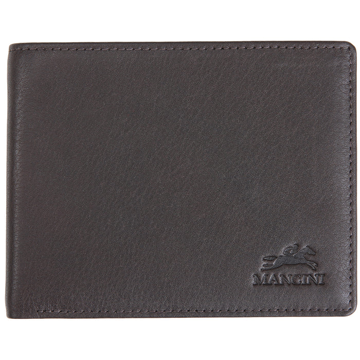 Mancini Leather Men's RFID Secure Wallet with Coin Pocket