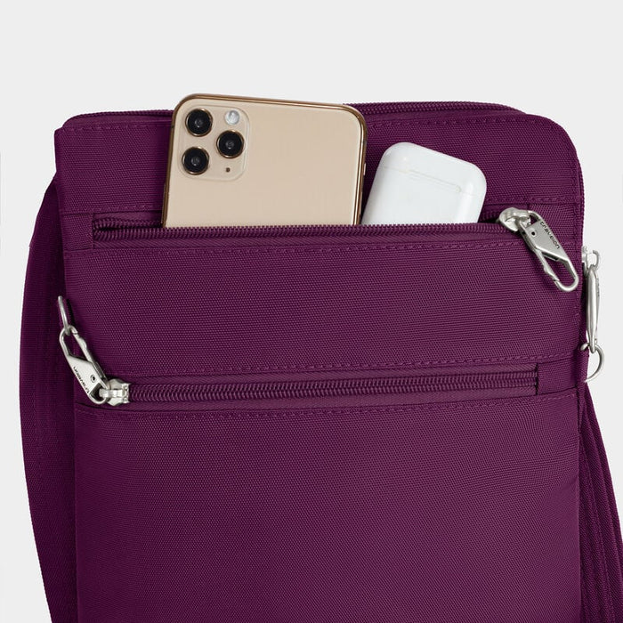 Travelon Anti-Theft Classic Slim Double Zip Crossbody