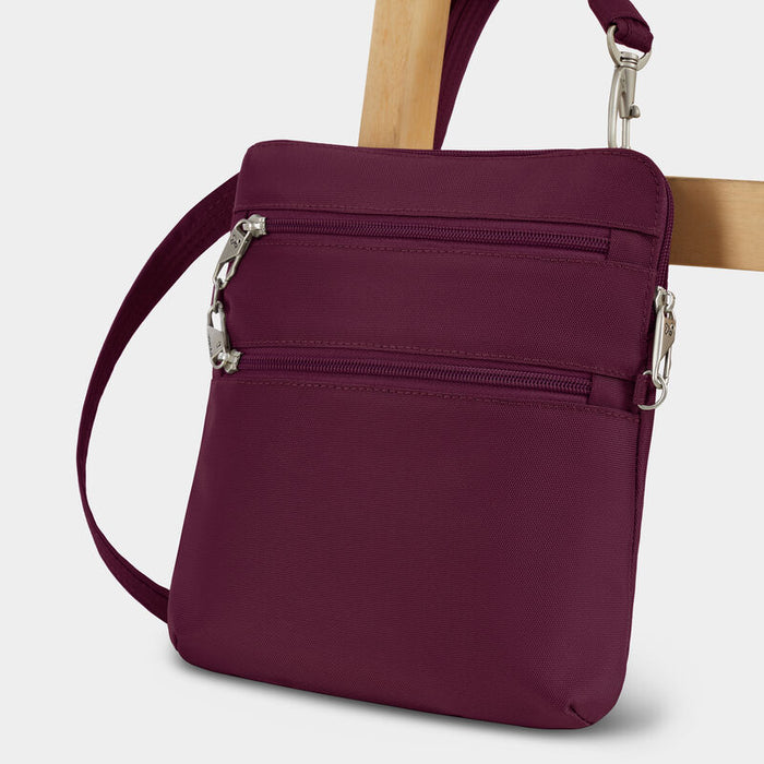 Travelon Anti-Theft Classic Slim Double Zip Crossbody