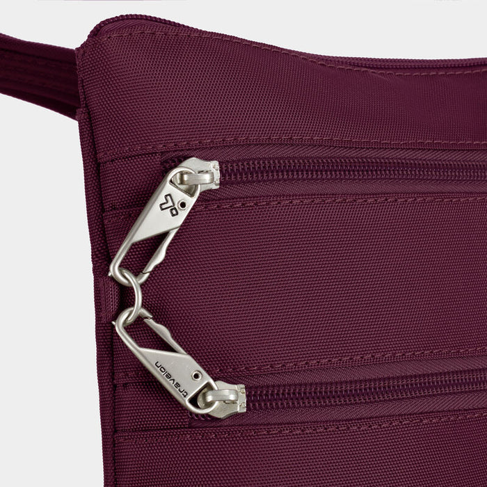 Travelon Anti-Theft Classic Slim Double Zip Crossbody