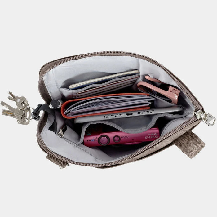 Travelon Anti-Theft Classic Slim Double Zip Crossbody