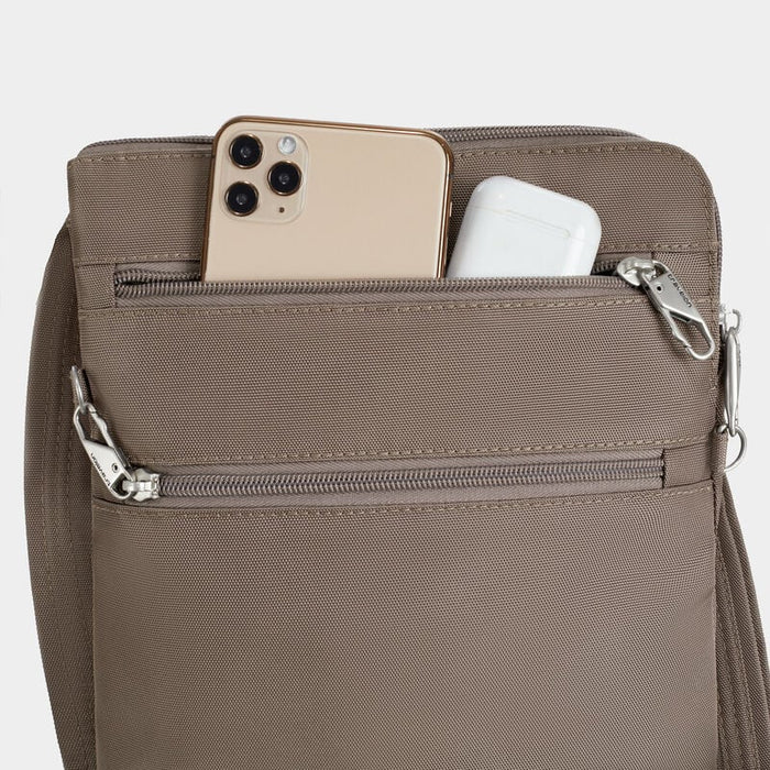 Travelon Anti-Theft Classic Slim Double Zip Crossbody