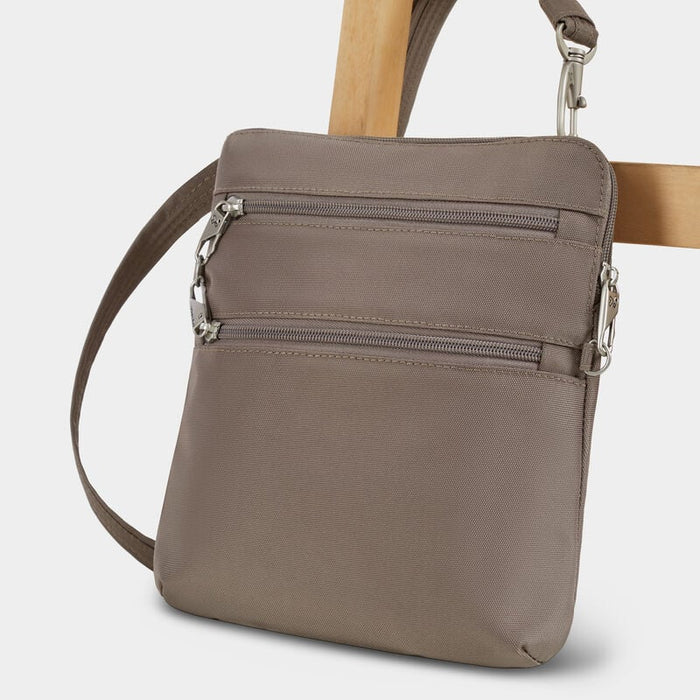 Travelon Anti-Theft Classic Slim Double Zip Crossbody