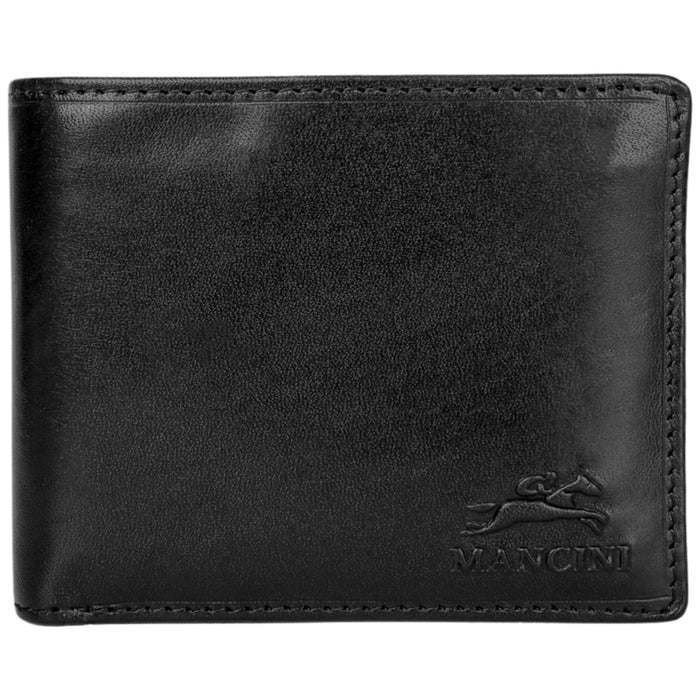 Mancini Leather Men’s Pelle D’oro RFID Secure Center Wing Billfold