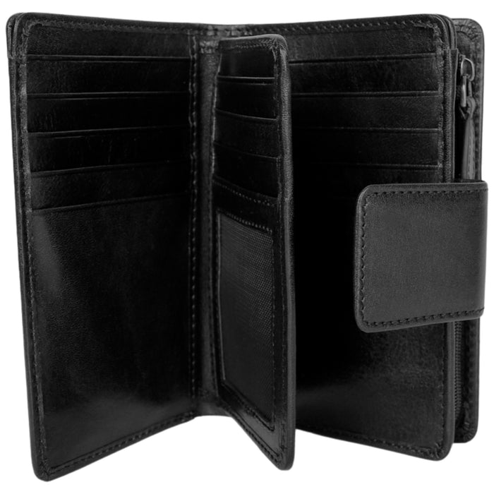 Mancini Leather Pelle D’oro RFID Secure Medium Clutch Wallet