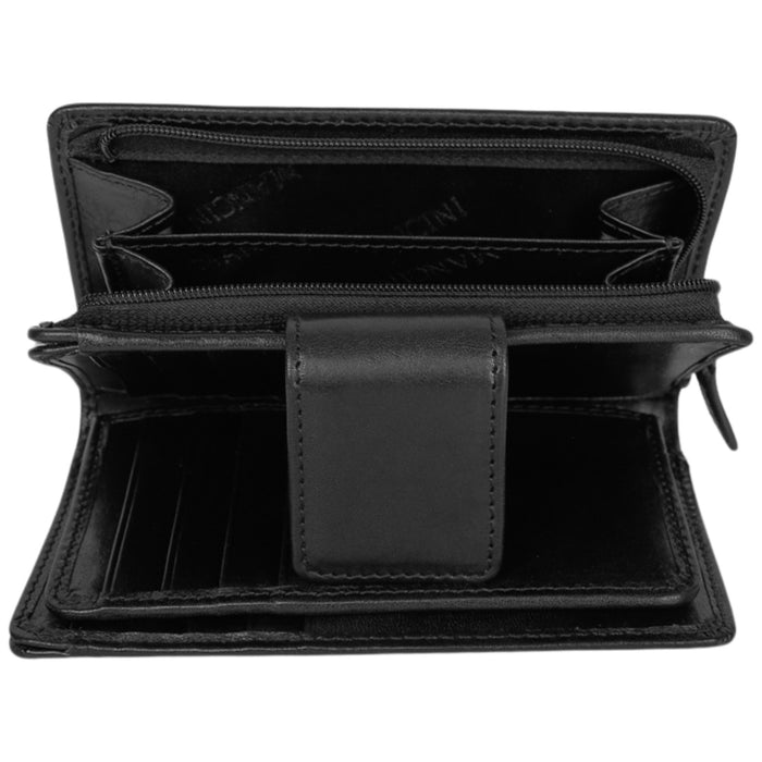 Mancini Leather Pelle D’oro RFID Secure Medium Clutch Wallet