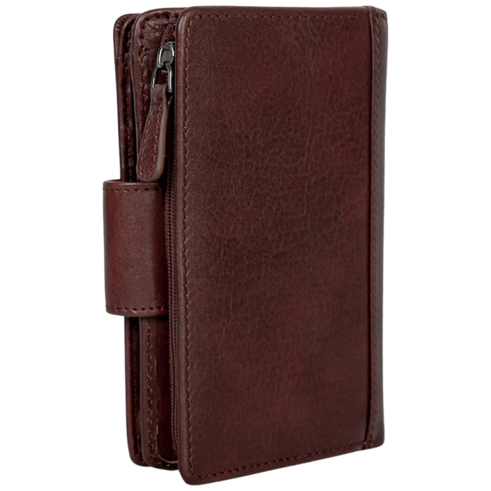 Mancini Leather Pelle D’oro RFID Secure Medium Clutch Wallet