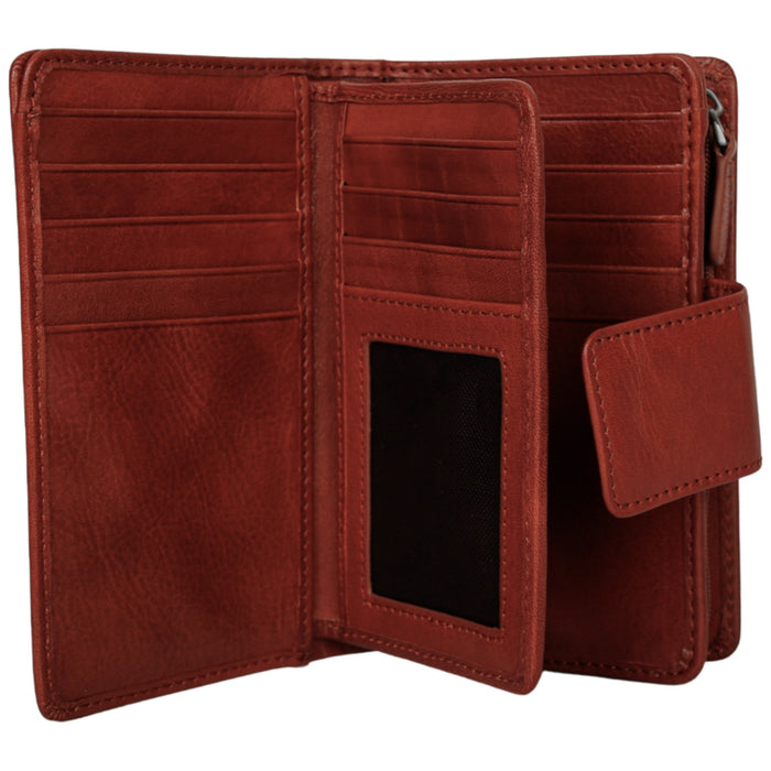 Mancini Leather Pelle D’oro RFID Secure Medium Clutch Wallet