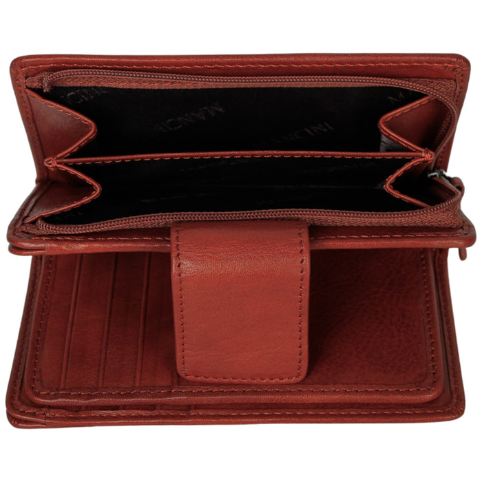 Mancini Leather Pelle D’oro RFID Secure Medium Clutch Wallet