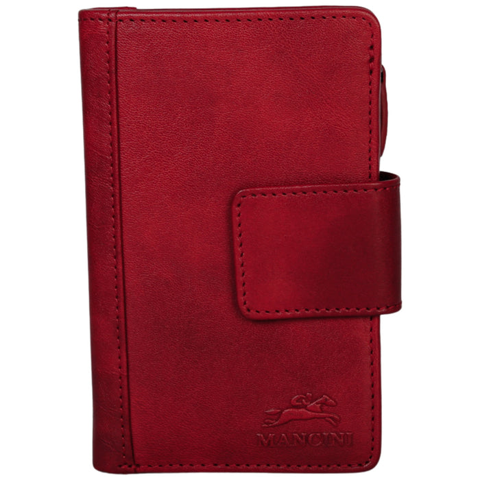 Mancini Leather Pelle D’oro RFID Secure Medium Clutch Wallet