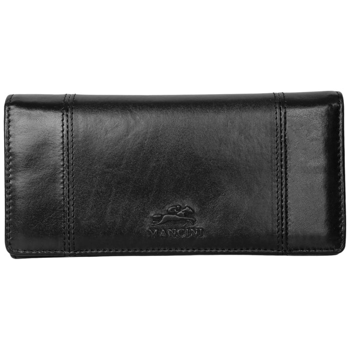 Mancini Leather Pelle D’oro RFID Secure Trifold Wallet