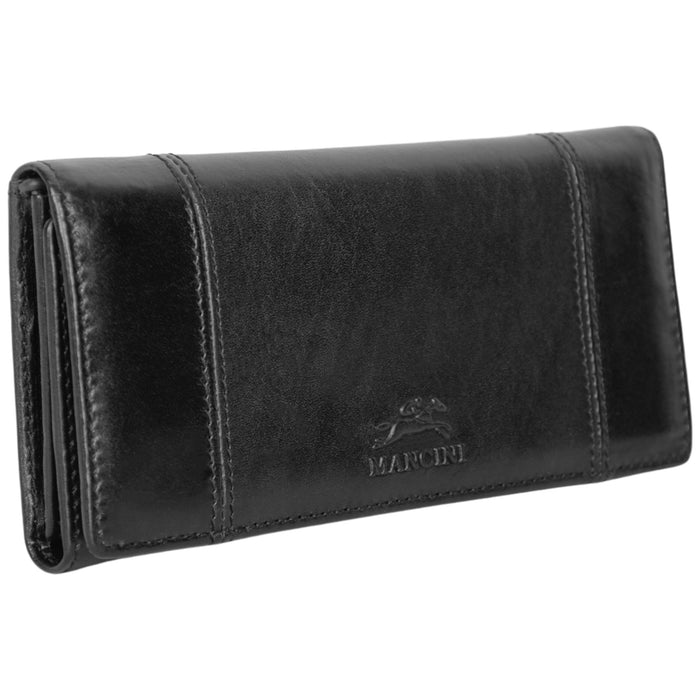 Mancini Leather Pelle D’oro RFID Secure Trifold Wallet
