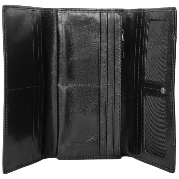 Mancini Leather Pelle D’oro RFID Secure Trifold Wallet
