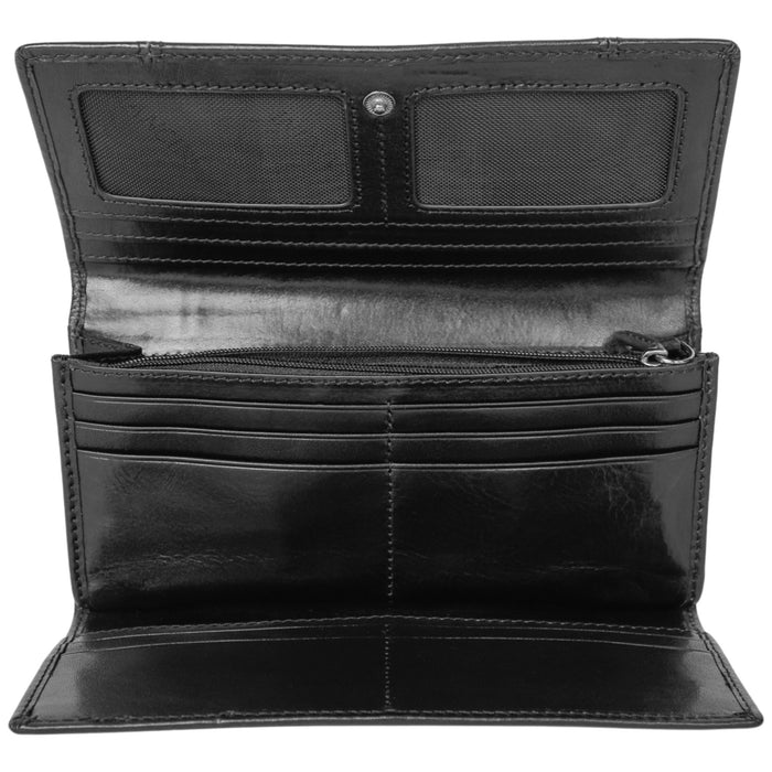Mancini Leather Pelle D’oro RFID Secure Trifold Wallet