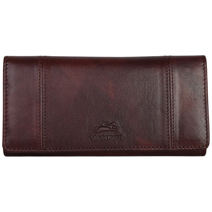Mancini Leather Pelle D’oro RFID Secure Trifold Wallet