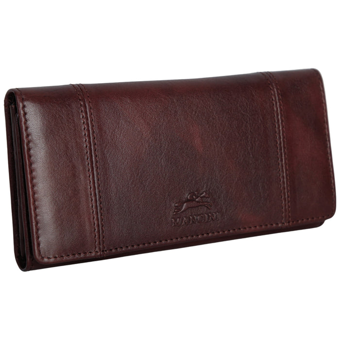 Mancini Leather Pelle D’oro RFID Secure Trifold Wallet